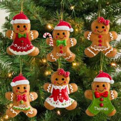 Personalized Gingerbread Christmas Acrylic Ornament QFHA5251002