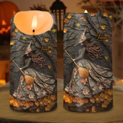 Custom Witch Halloween Led Candle UKTD5220801