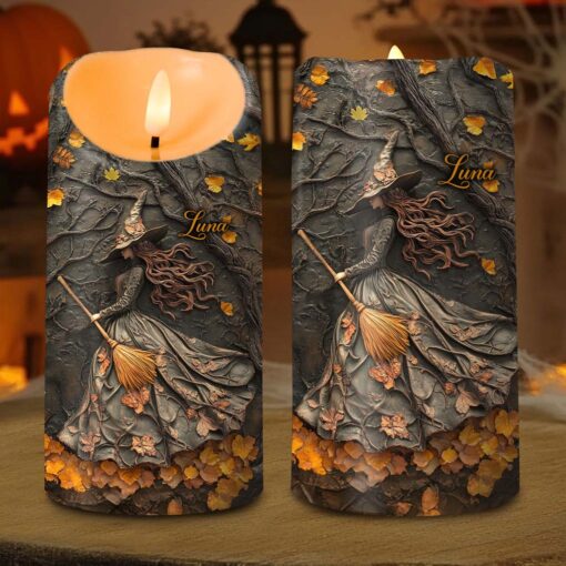 Custom Witch Halloween Led Candle UKTD5220801
