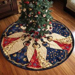 African Black Women Christmas Tree Skirt UKNT5251005