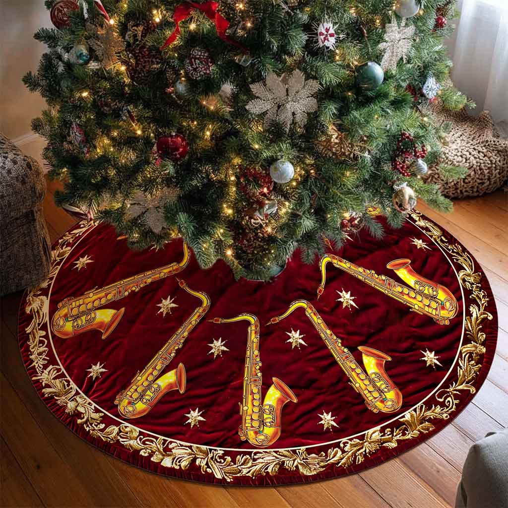 Saxophone Christmas Tree Skirt UKND5281002 - Image 2