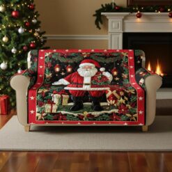 Santa Claus Quilted Sofa Cover QFHA5291001