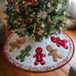 Personalized Christmas Gingerbread Tree Skirt QFTO5281003