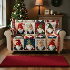 Gnomes Christmas Quilted Sofa Cover QFPY5311003