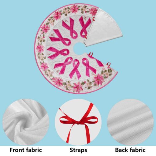 Breast Cancer Christmas Tree Skirt QFTD5231002 - Image 7