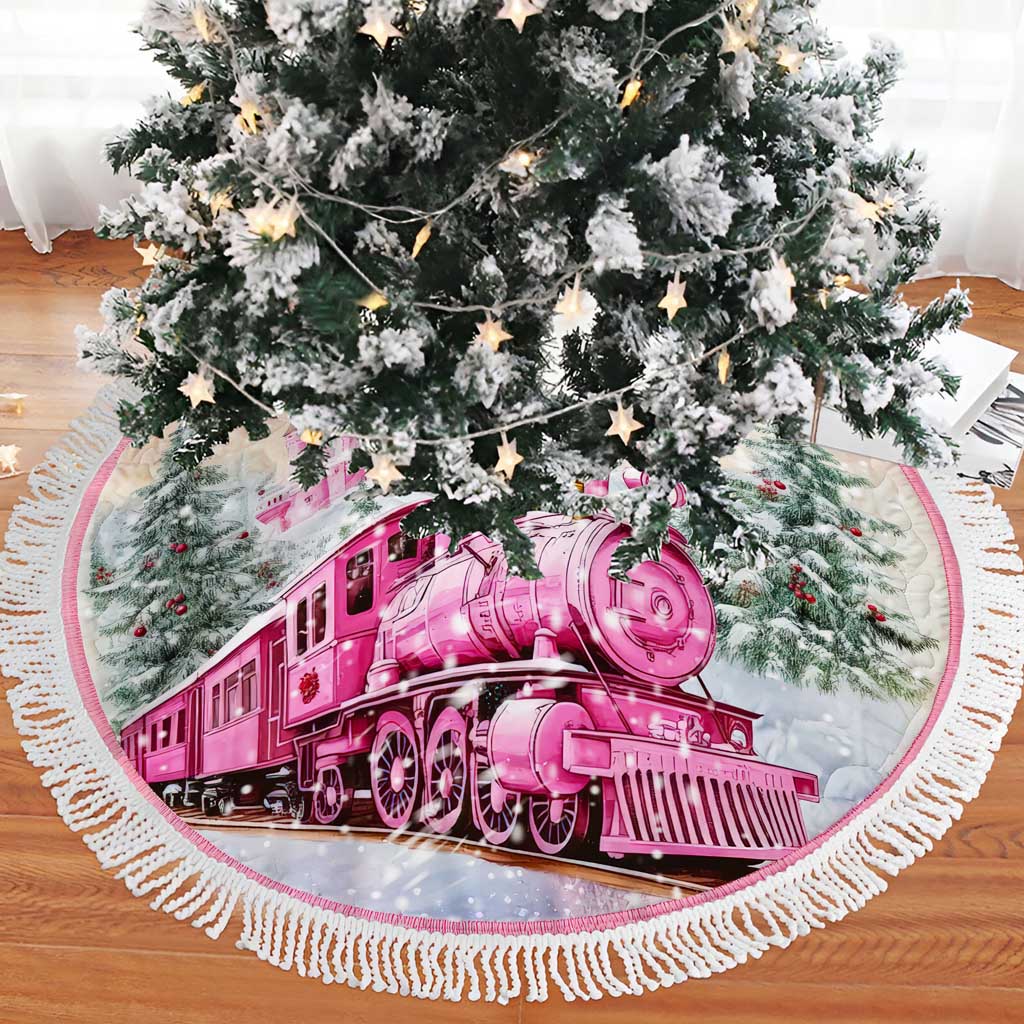 Train Christmas Tree Skirt UKTD5241001 - Image 2