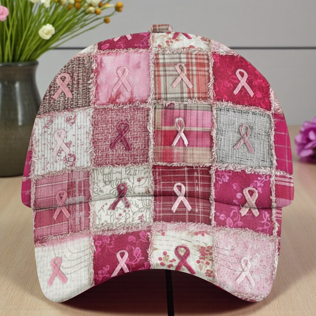 Breast Cancer Patchwork Cap QFNT5131001 - Image 3