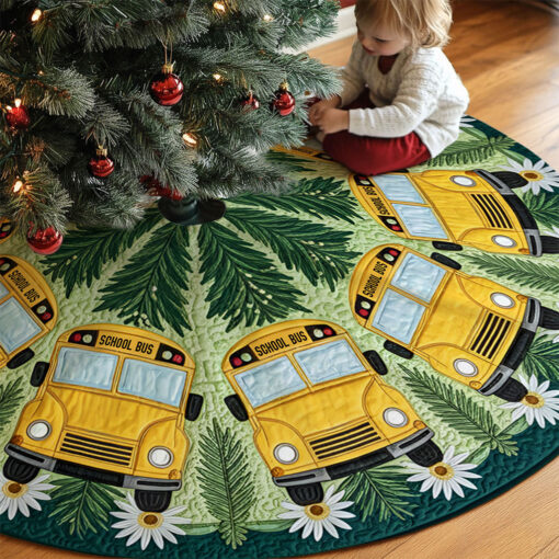 School Bus Christmas Tree Skirt QFTO5171001 - Image 2