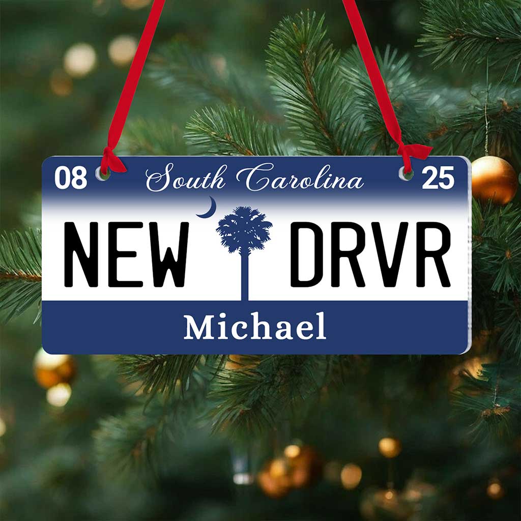 Personalized New Driver Ornament 2025, Custom State New Driver License Ornaments UKTZ5031003 - Image 3