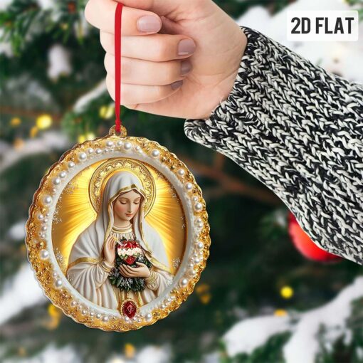 2D Flat Virgin Mary Acrylic Ornament UKPY5211006 - Image 2