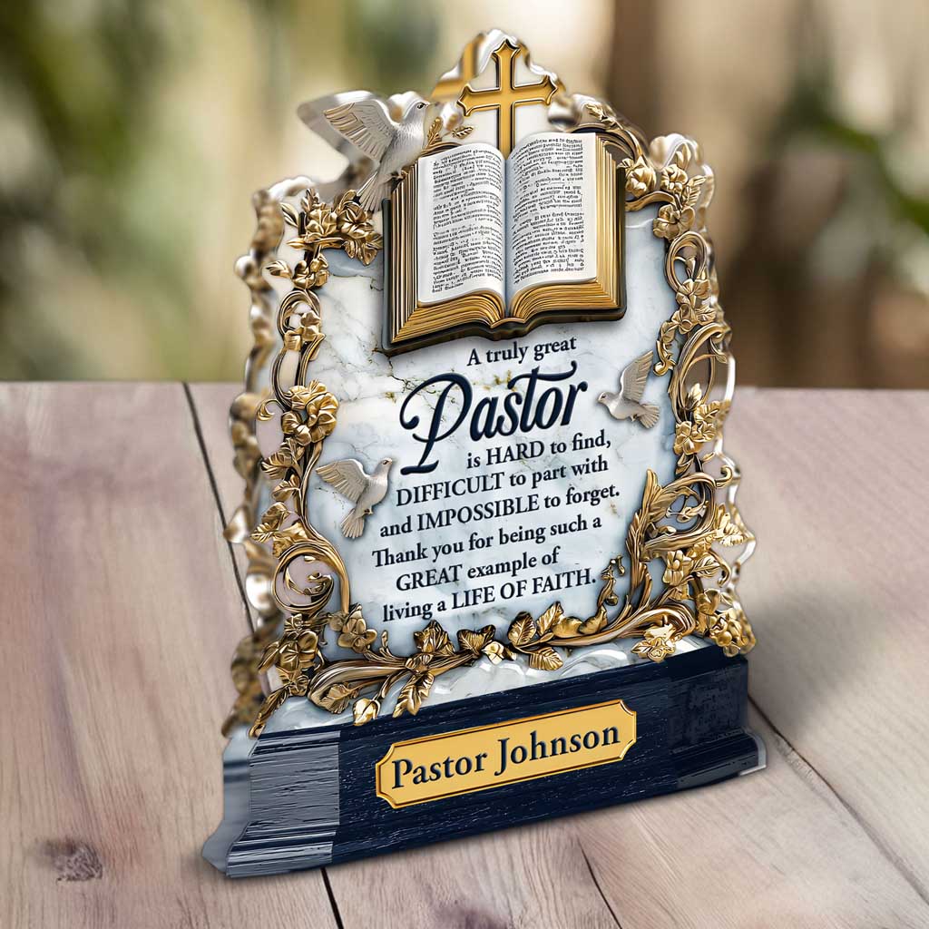 Personalized Pastor Acrylic Block UKTD5211002 - Image 2