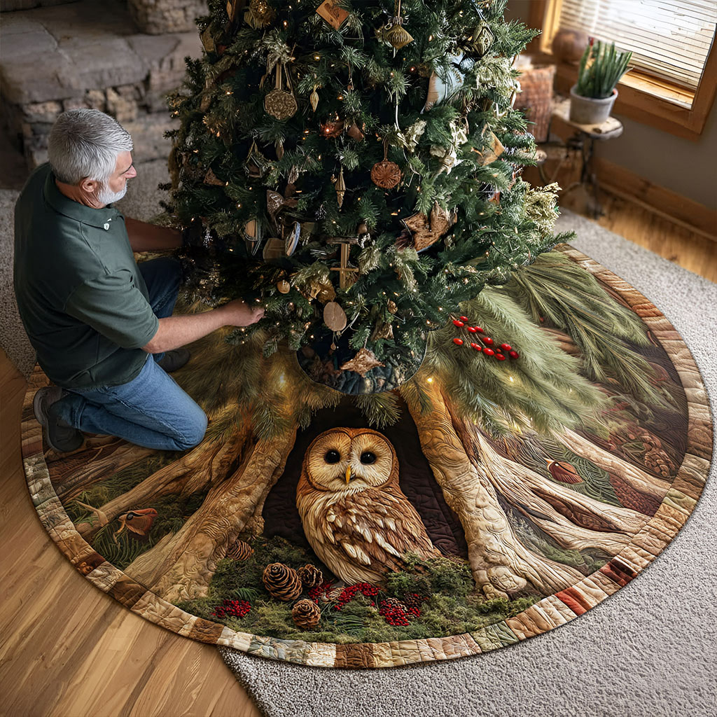 Owl Christmas Tree Skirt QFNT5231002 - Image 2