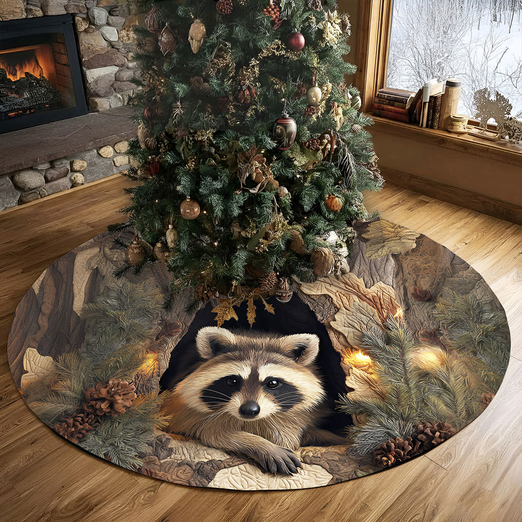 Raccoon Christmas Tree Skirt QFNT5241001 - Image 3