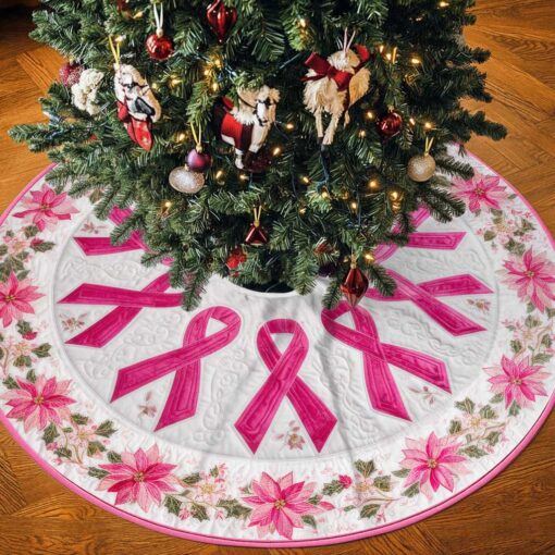 Breast Cancer Christmas Tree Skirt QFTD5231002 - Image 4