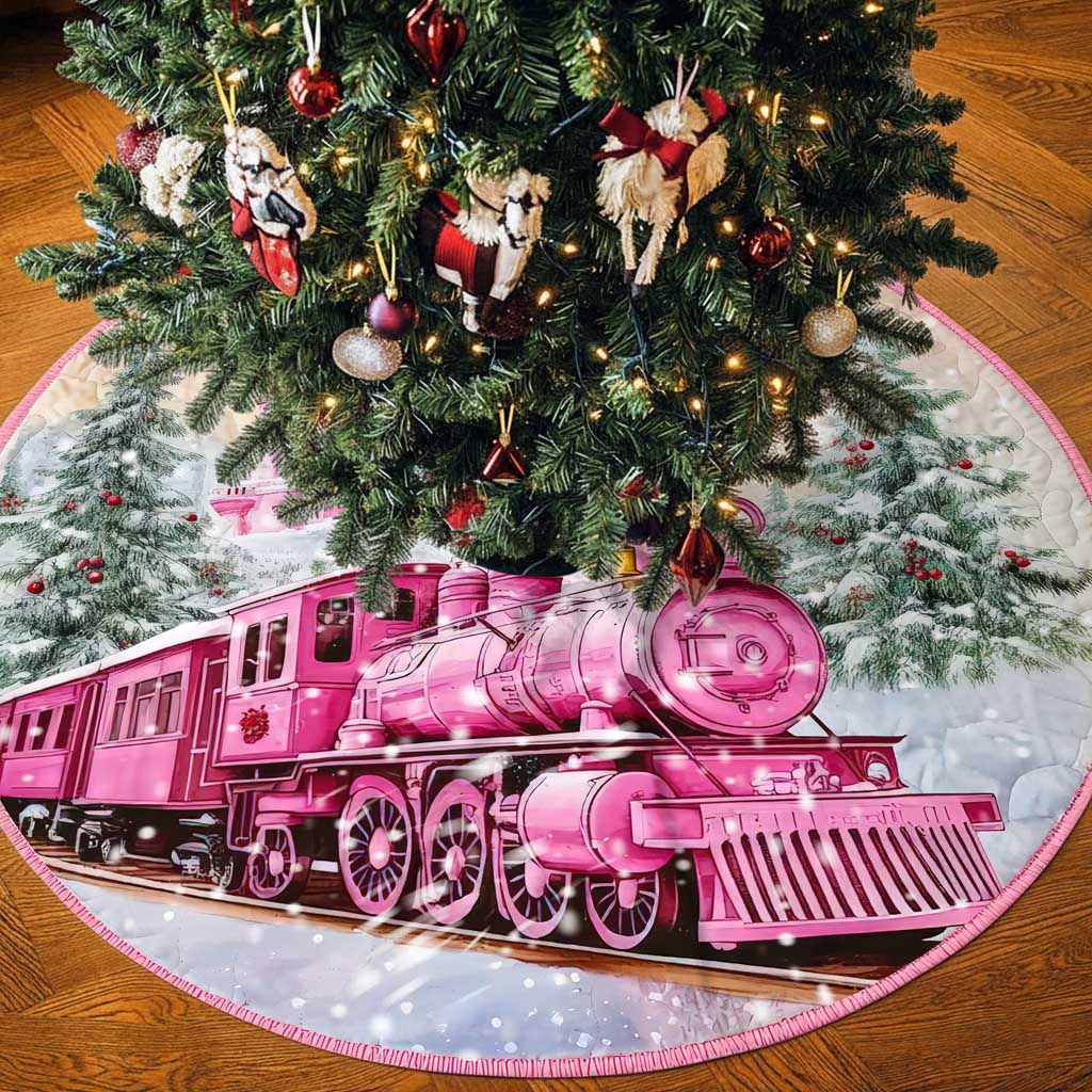 Train Christmas Tree Skirt UKTD5241001 - Image 3
