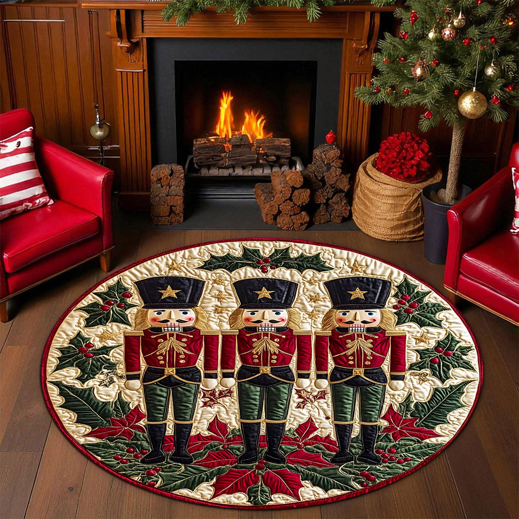 Nutcracker Round Mat, Christmas Round Rug UKNT5231005 - Image 3