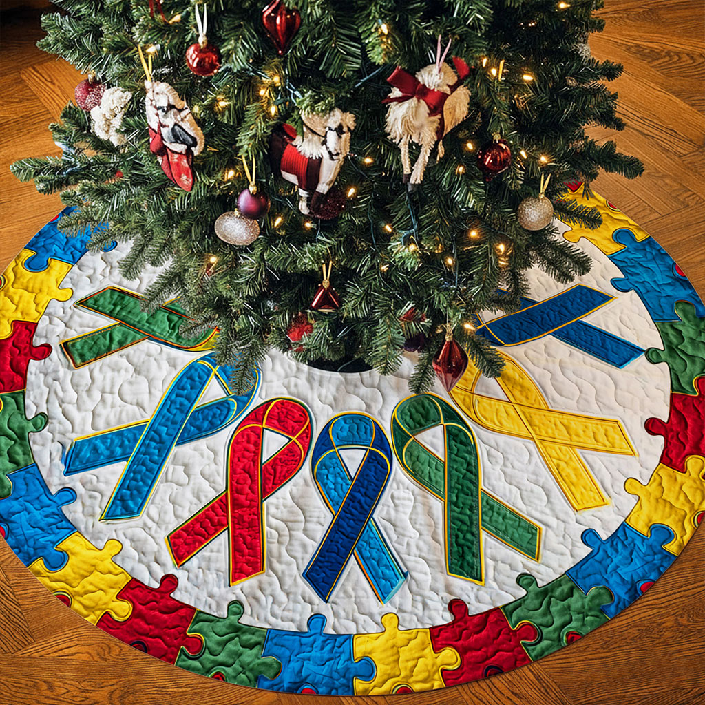 Autism Awareness Christmas Tree Skirt QFNT5251002 - Image 2