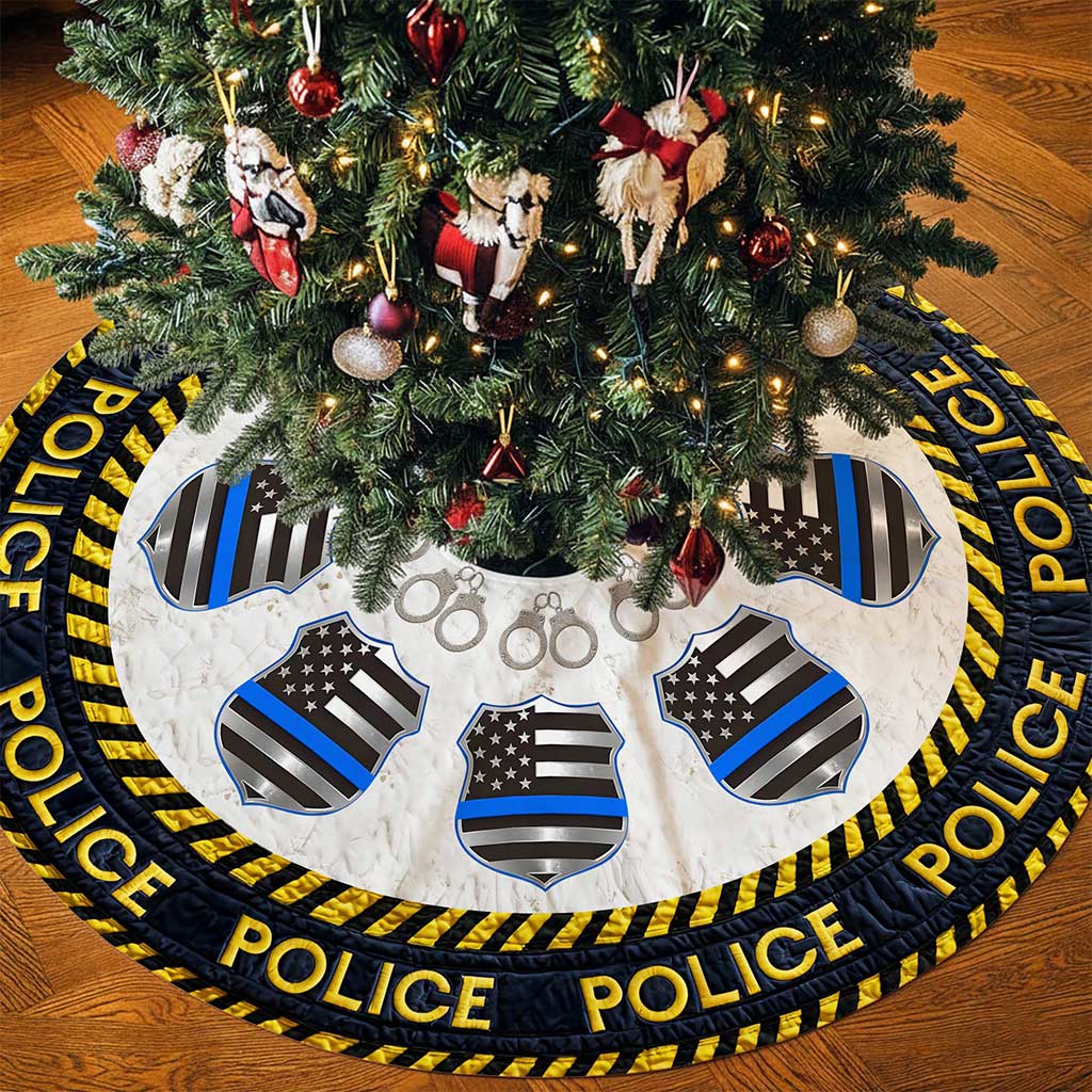 Police Christmas Tree Skirt QFPY5271002 - Image 2