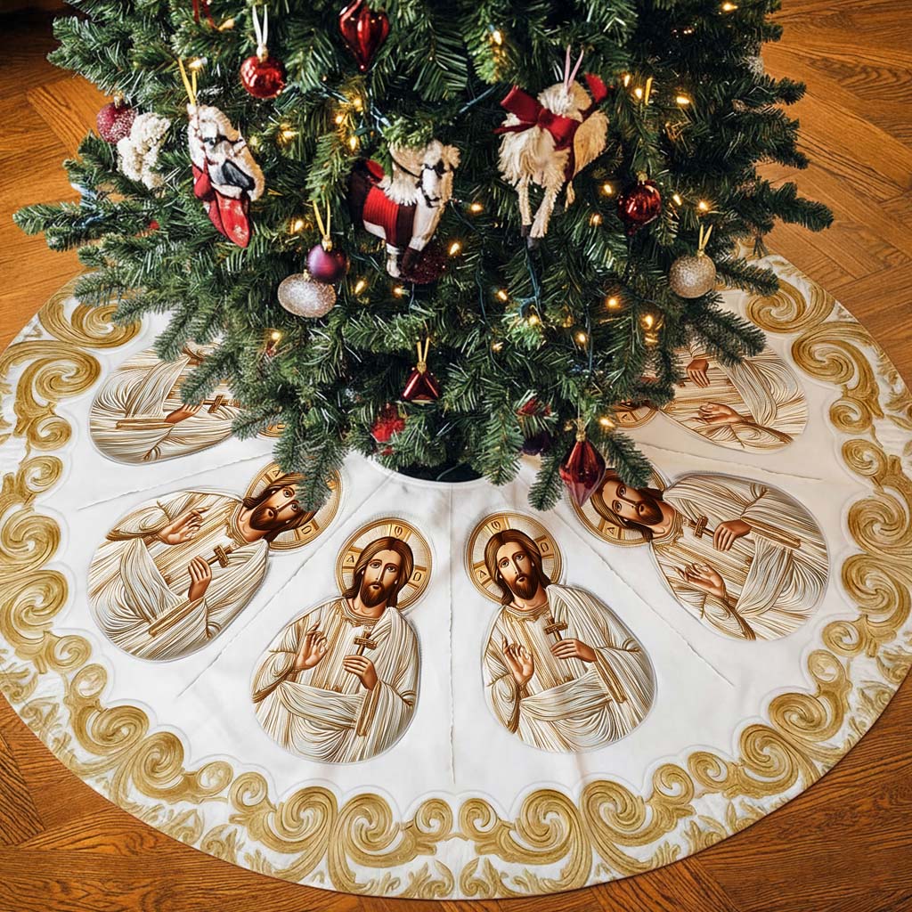 Jesus Christmas Tree Skirt QFHM5281001 - Image 3