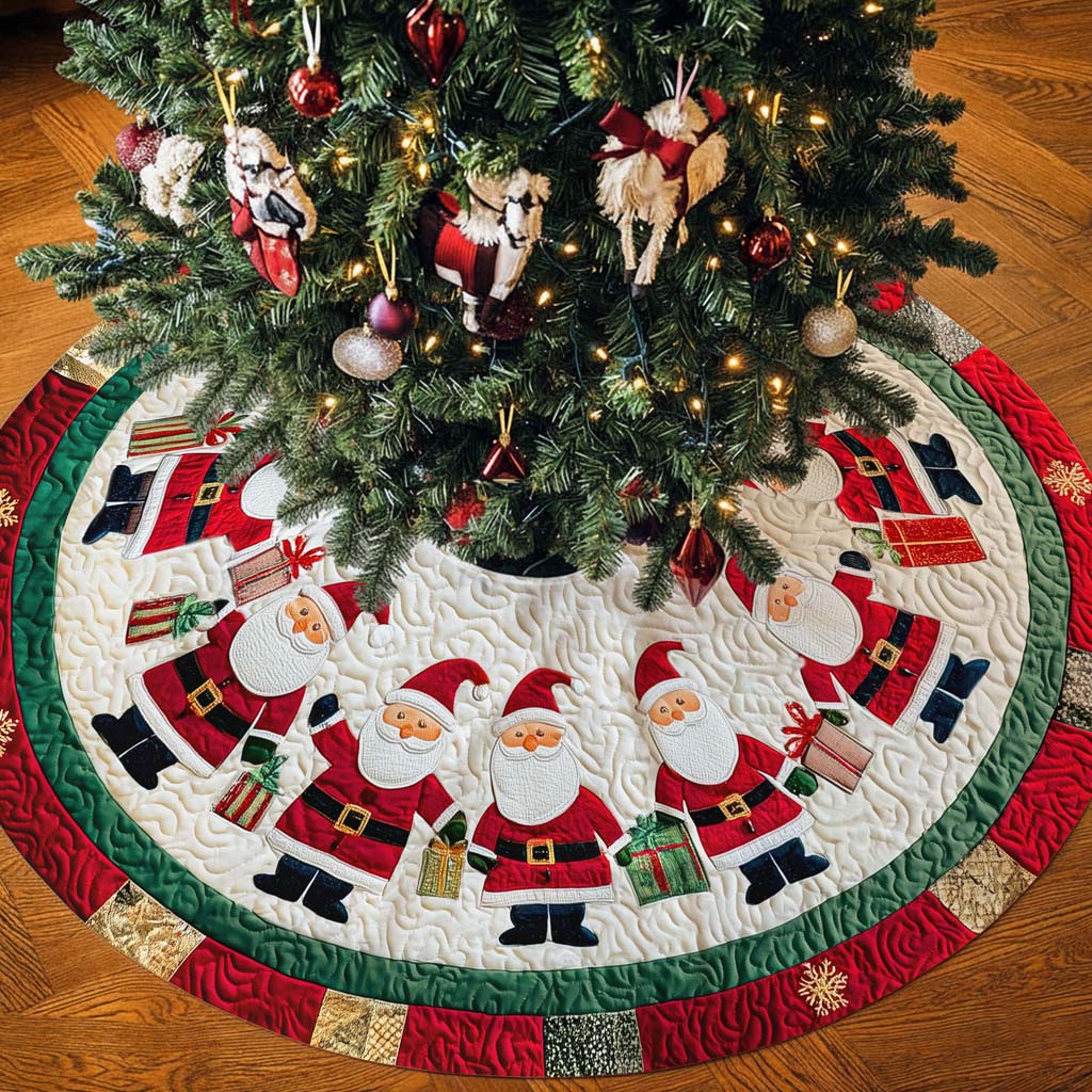Santa Claus Christmas Tree Skirt QFHM5281002 - Image 3
