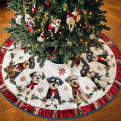 Schnauzers  Christmas Tree Skirt UKPY5301004