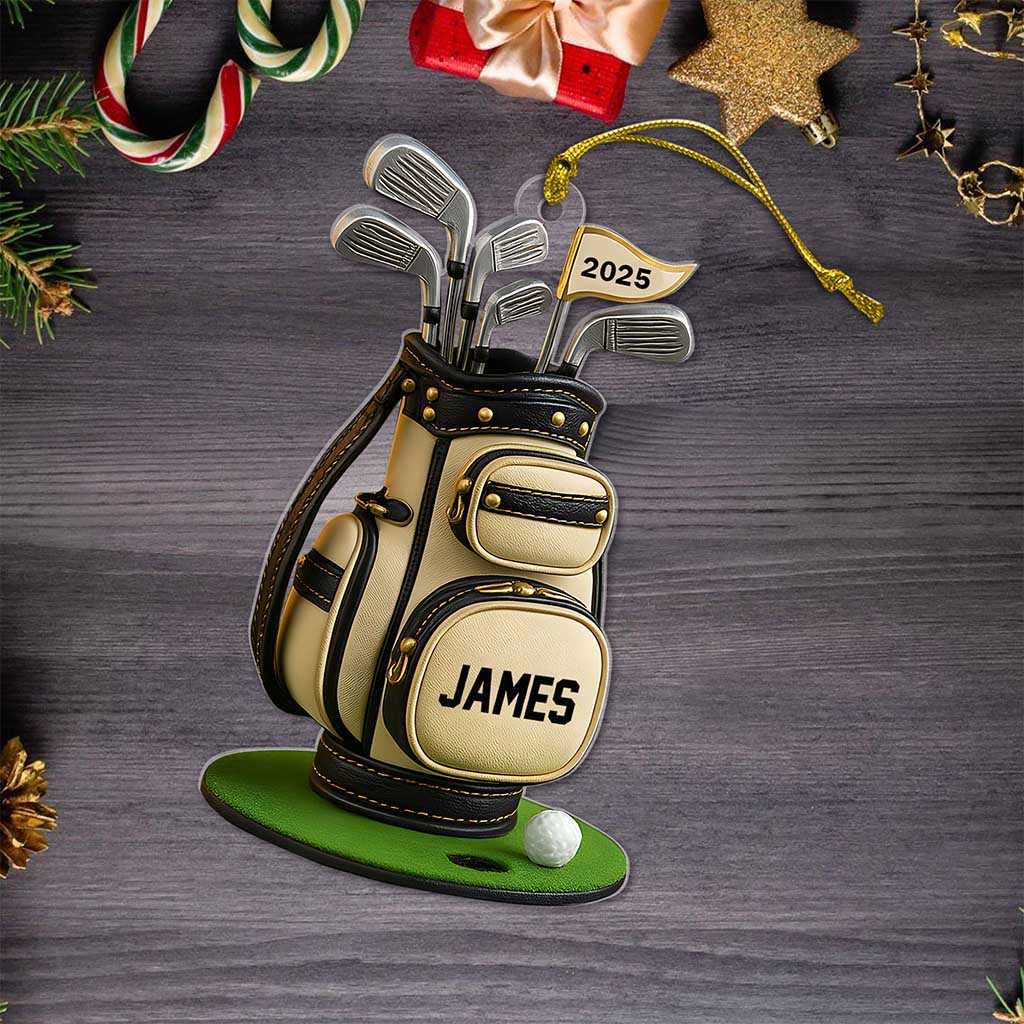 Custom Golf Bag Acrylic Ornament UKND5141006 - Image 3
