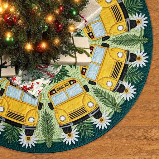 School Bus Christmas Tree Skirt QFTO5171001 - Image 3