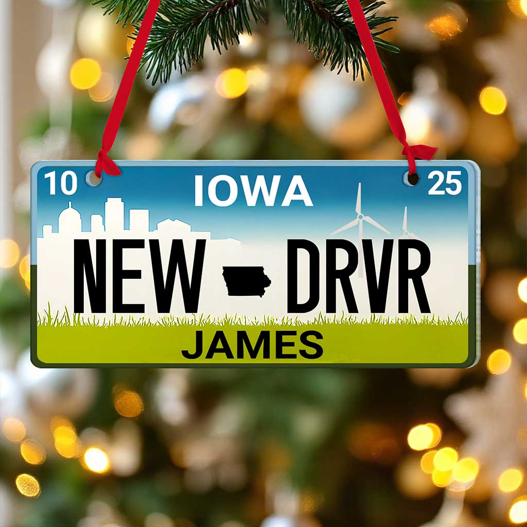Personalized New Driver Ornament 2025, Custom State New Driver License Ornaments UKTZ5031003 - Image 4
