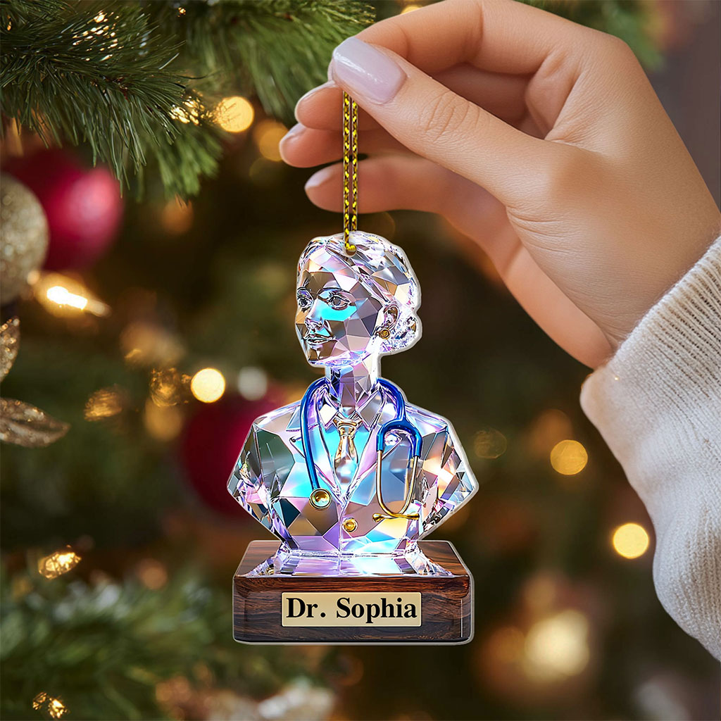 Custom Doctor Acrylic Ornament UKTO5211003 - Image 2
