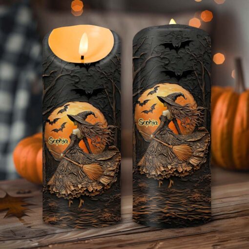 Custom Witch Halloween Led Candle UKTD5220802 - Image 2