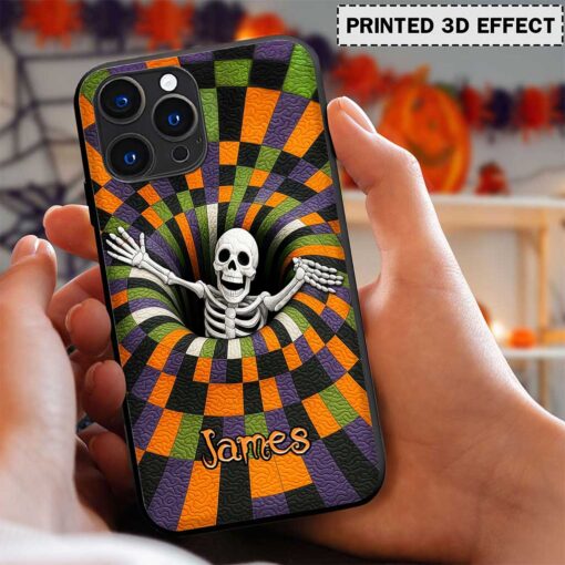 Custom Skeleton Halloween Phone Case UKND5011004 - Image 3