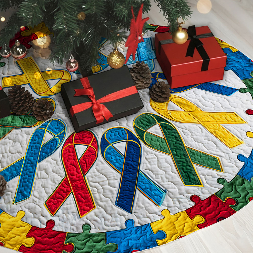 Autism Awareness Christmas Tree Skirt QFNT5251002 - Image 3