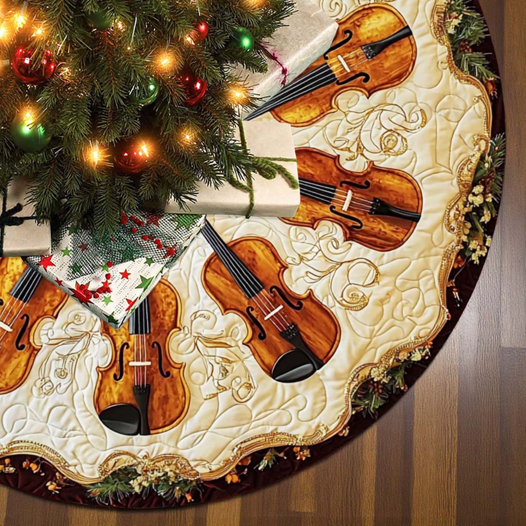 Violin Christmas Tree Skirt UKHM5271002 - Image 5
