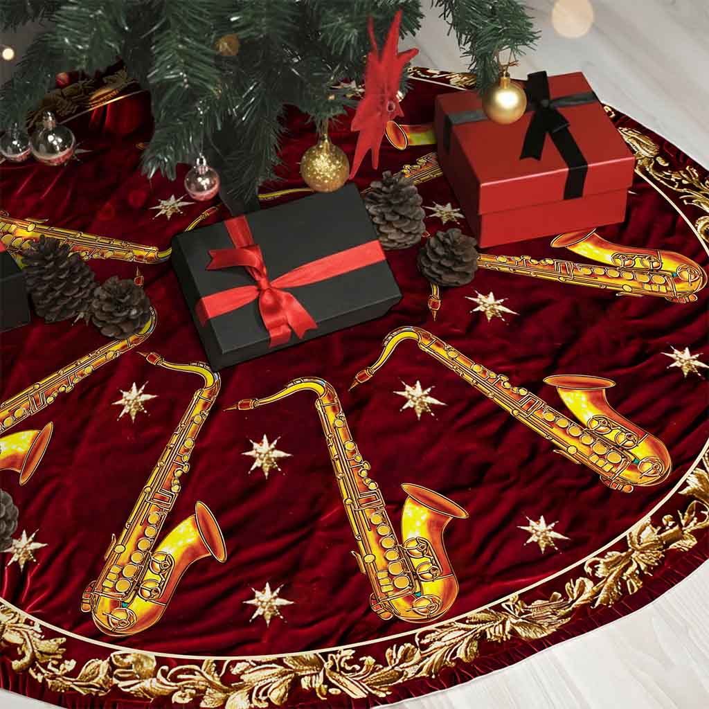 Saxophone Christmas Tree Skirt UKND5281002 - Image 3