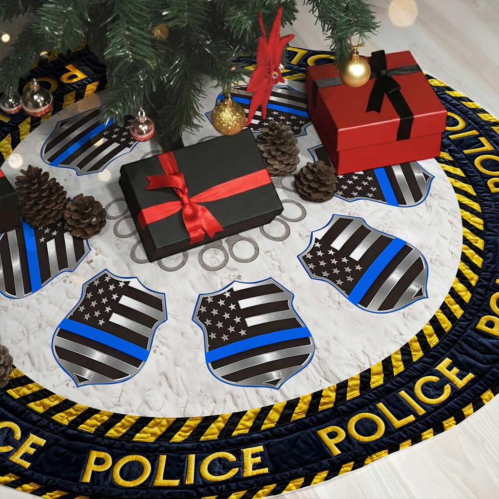 Police Christmas Tree Skirt QFPY5271002 - Image 3