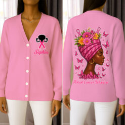 Custom Breast Cancer Knitted Cardigan UKHH5081001