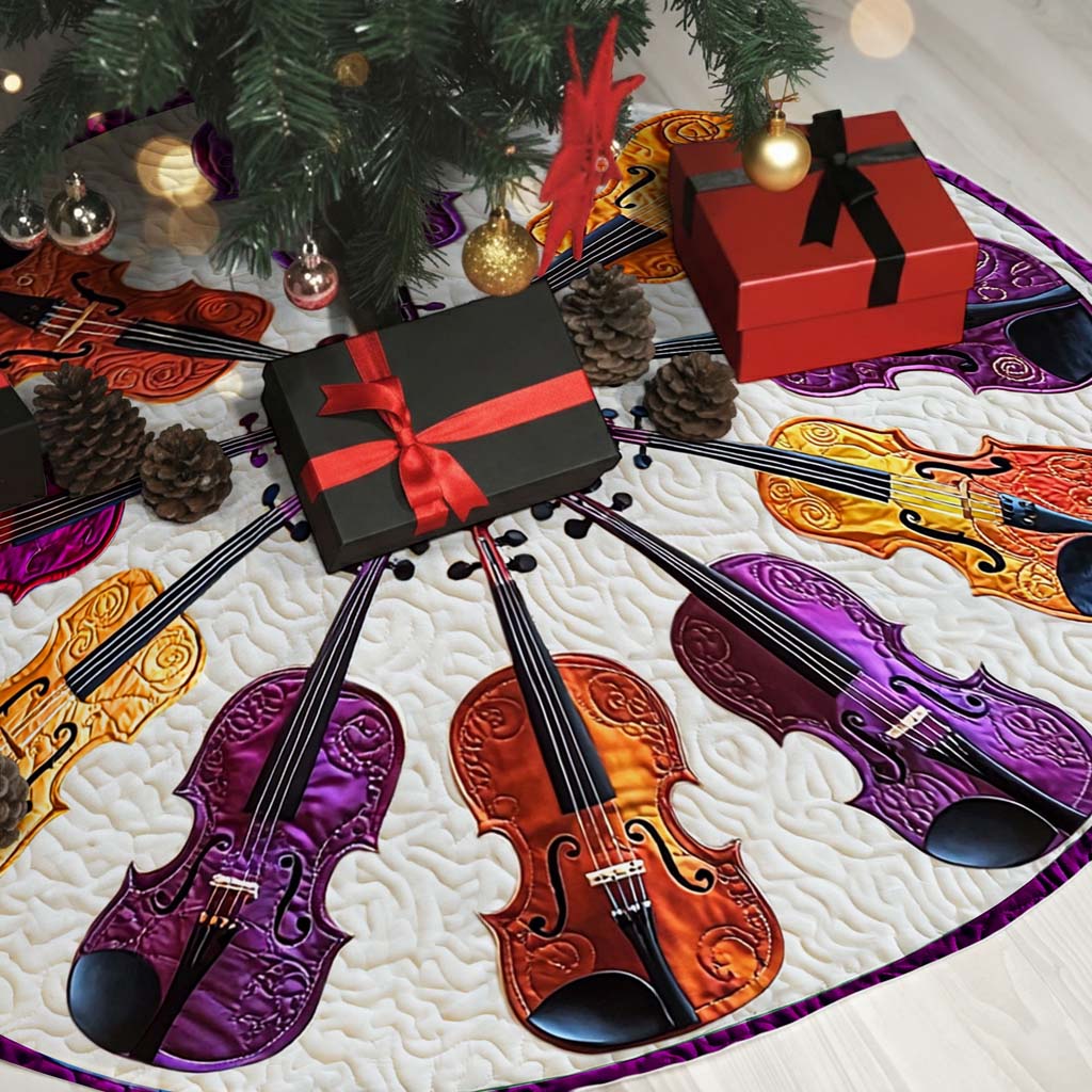 Violin Christmas Tree Skirt UKHM5281004 - Image 4