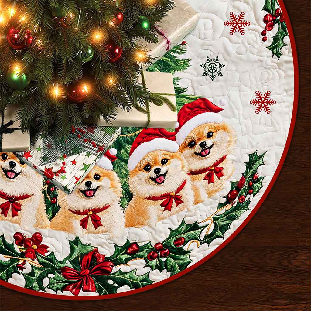 Pomeranian Christmas Tree Skirt UKND5291002 - Image 3