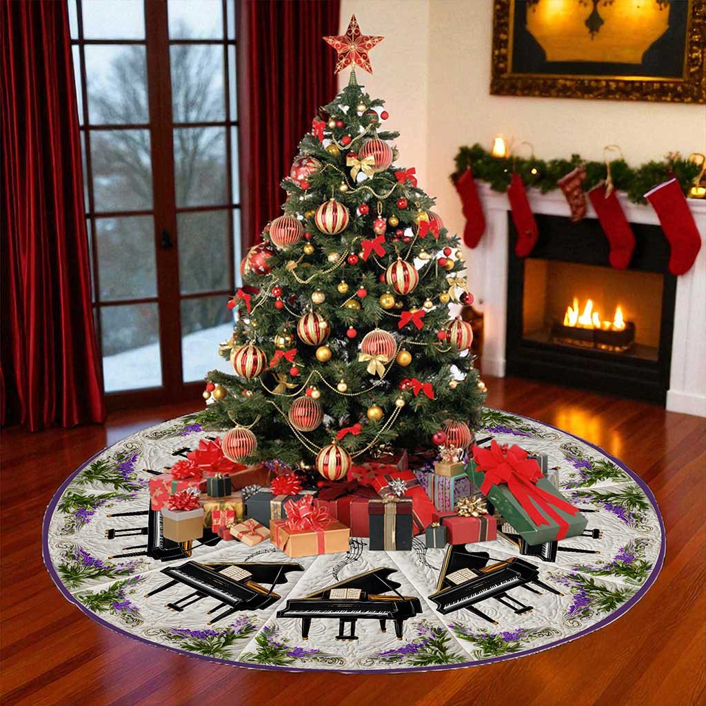 Piano Christmas Tree Skirt QFHA5291002 - Image 3