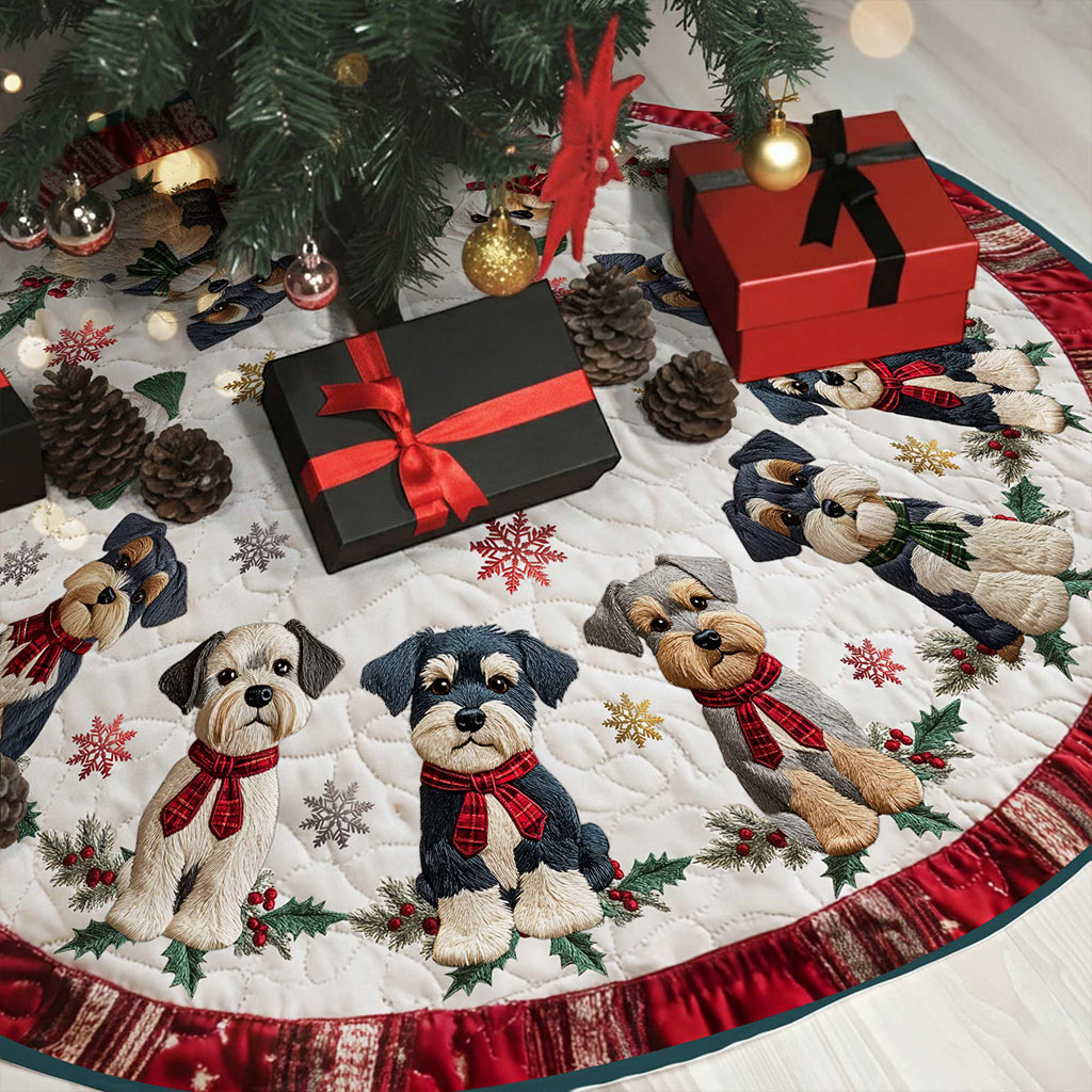 Schnauzers Christmas Tree Skirt UKPY5301004 - Image 3