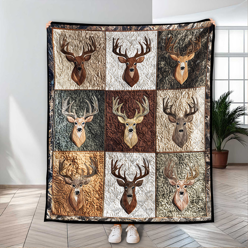 Deer Hunting Quilted Blanket QFNT5281001 - Image 3