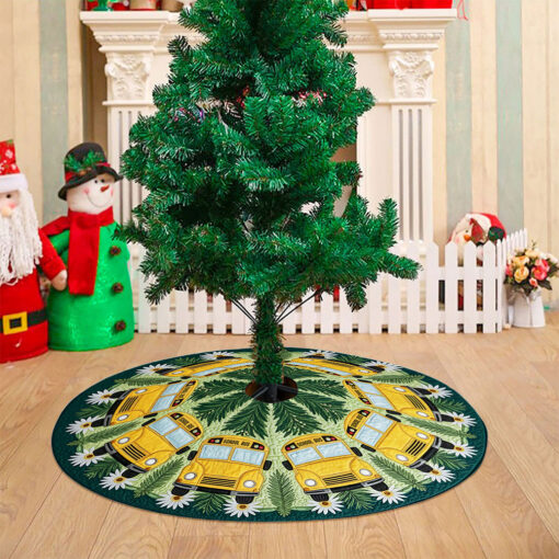 School Bus Christmas Tree Skirt QFTO5171001 - Image 4