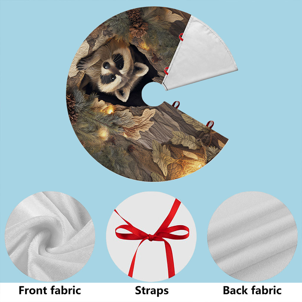 Raccoon Christmas Tree Skirt QFNT5241001 - Image 4