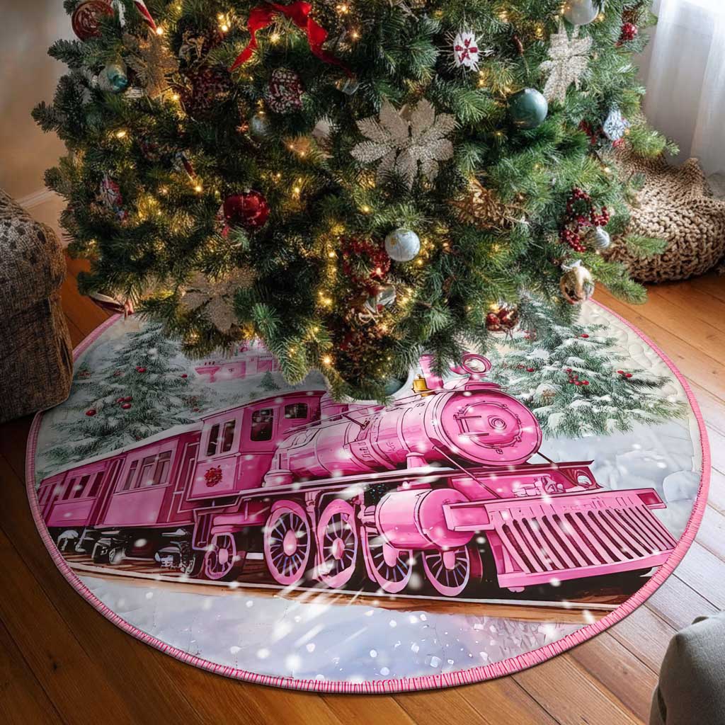 Train Christmas Tree Skirt UKTD5241001 - Image 5