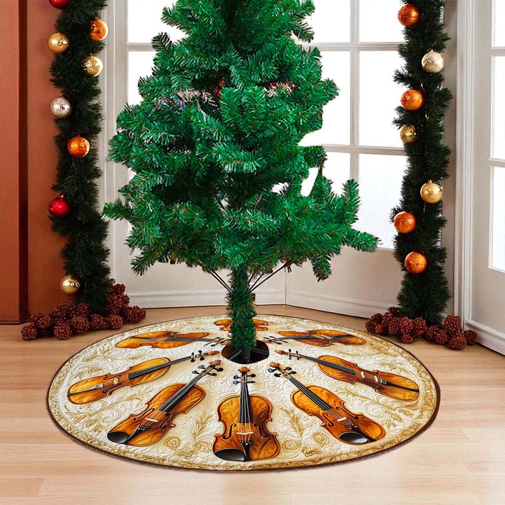 Violin Christmas Tree Skirt UKHM5271001 - Image 4