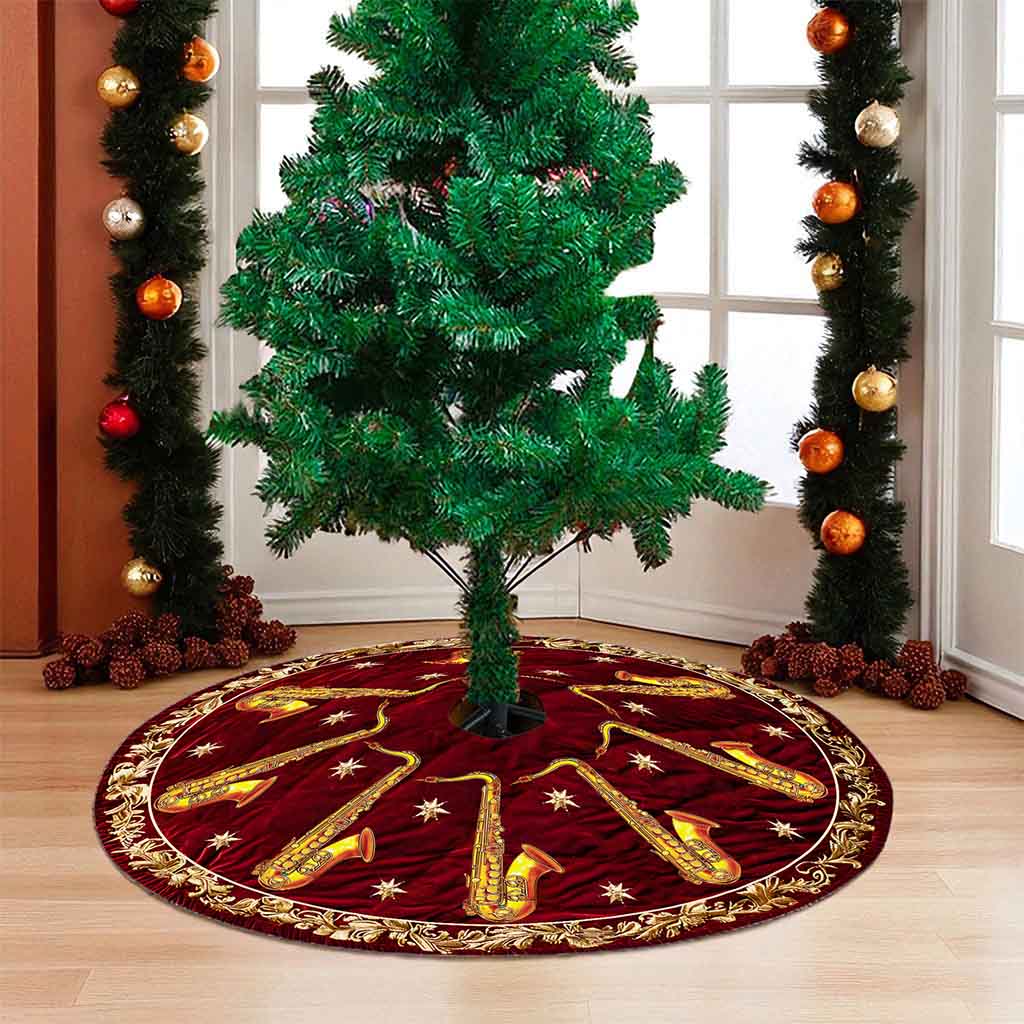 Saxophone Christmas Tree Skirt UKND5281002 - Image 4