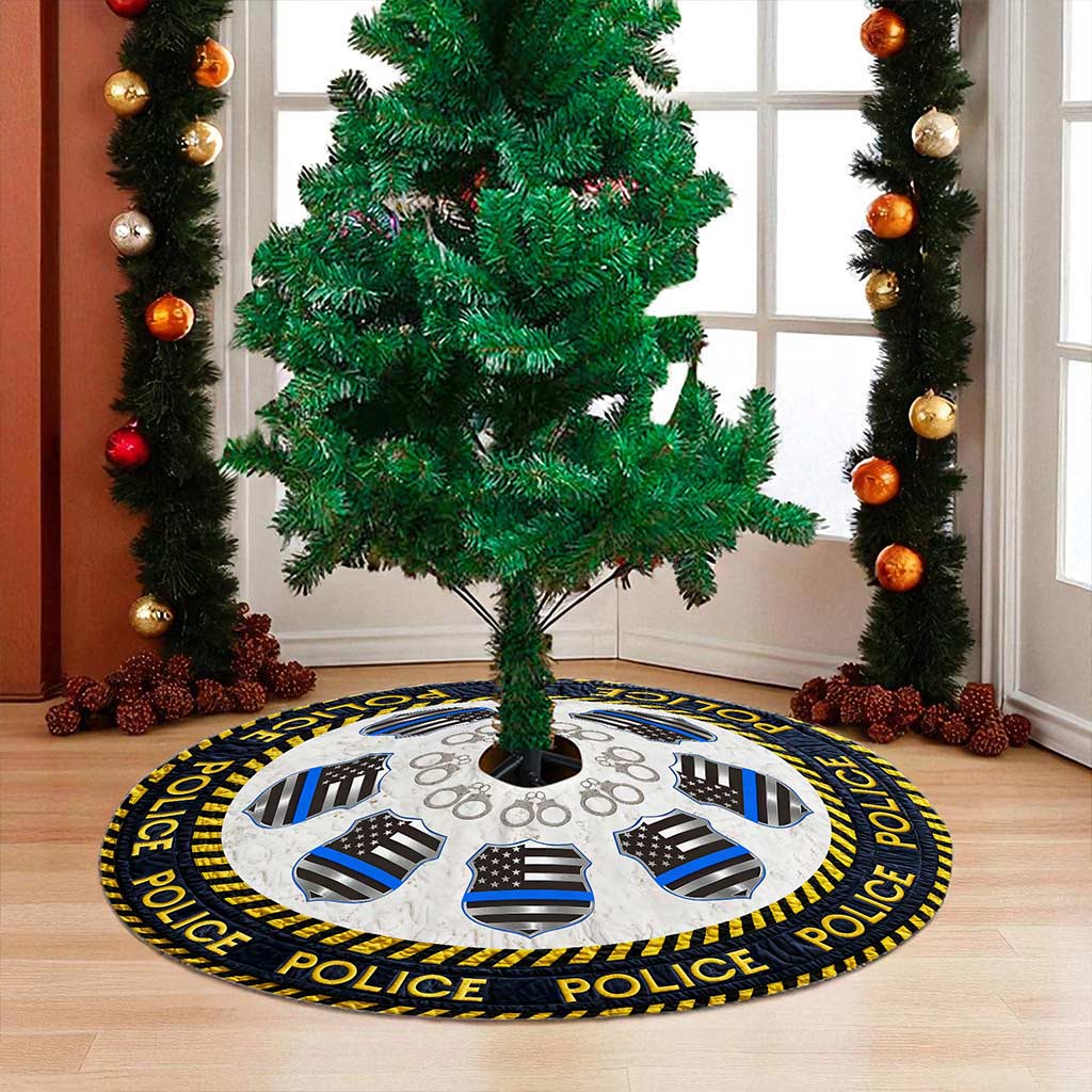 Police Christmas Tree Skirt QFPY5271002 - Image 4