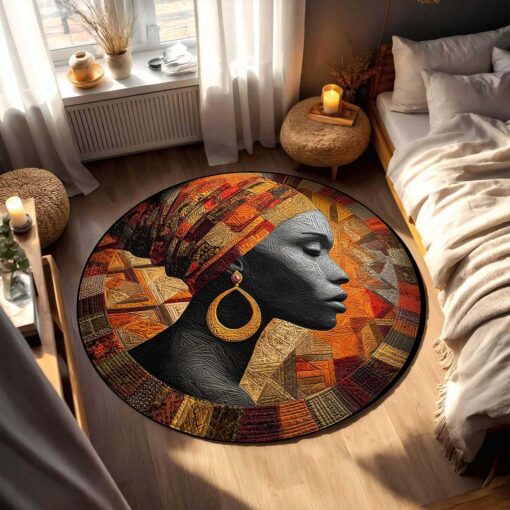 Back Girl Rug, African Woman Mat THHA5011001 - Image 3