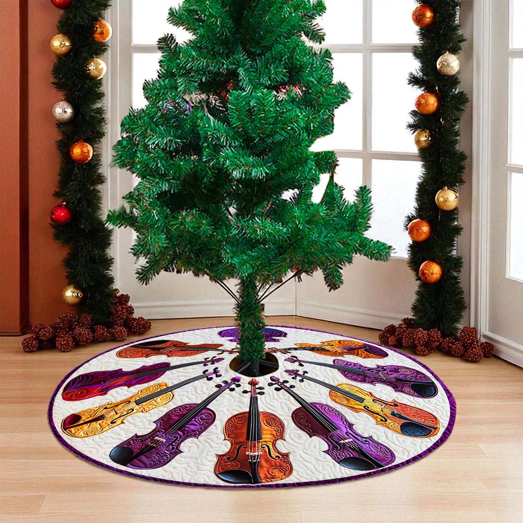Violin Christmas Tree Skirt UKHM5281004 - Image 6