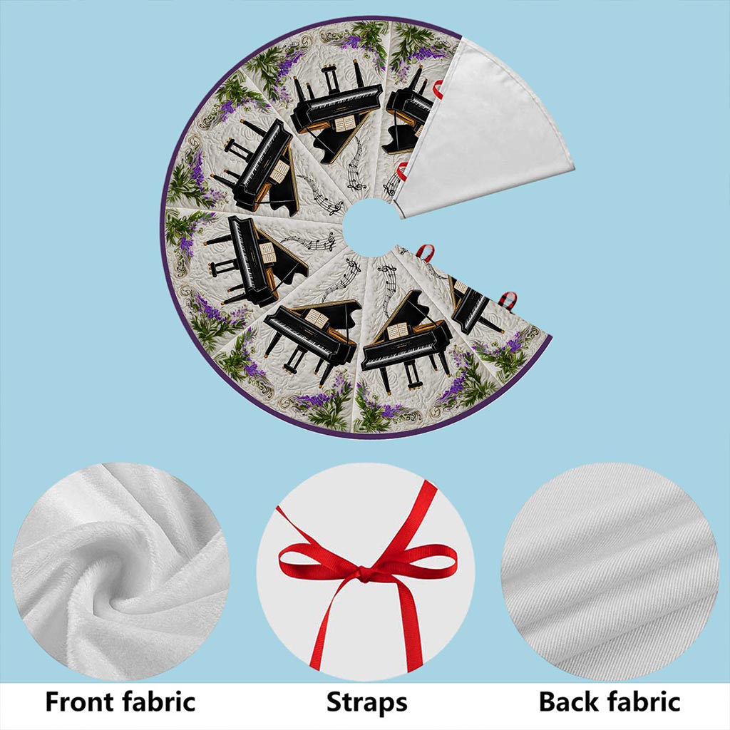 Piano Christmas Tree Skirt QFHA5291002 - Image 4